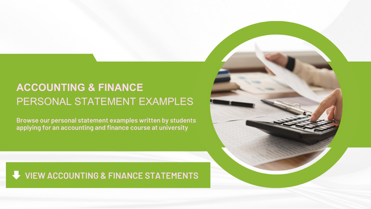 accounting and finance personal statement oxford